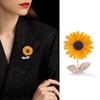 Süße Sonnenblumen Pullover Broschen Hochwertige Blume Mantel Anstecknadel Zubehör Damen Anzug Corsage Kragen Schmuck Ornament