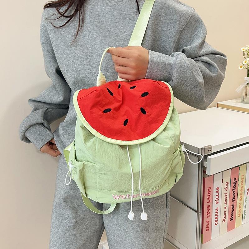 Niche Design Backpack Bag Fruit College Style Girl Personality Simple Large Capacity Student Backpack