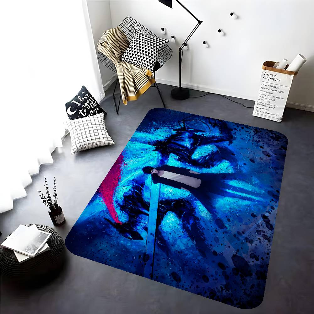 Japanese Manga Solo Leveling Bathroom Mat Non-Slip Laundry Room Mat Laundry Decor Balcony Child Living Room Toilet Rug