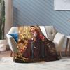 Cozy Fluffy Throw Blanket by Ilia Topuria Perfect for Couch Sofa and Bed Multiple Sizes