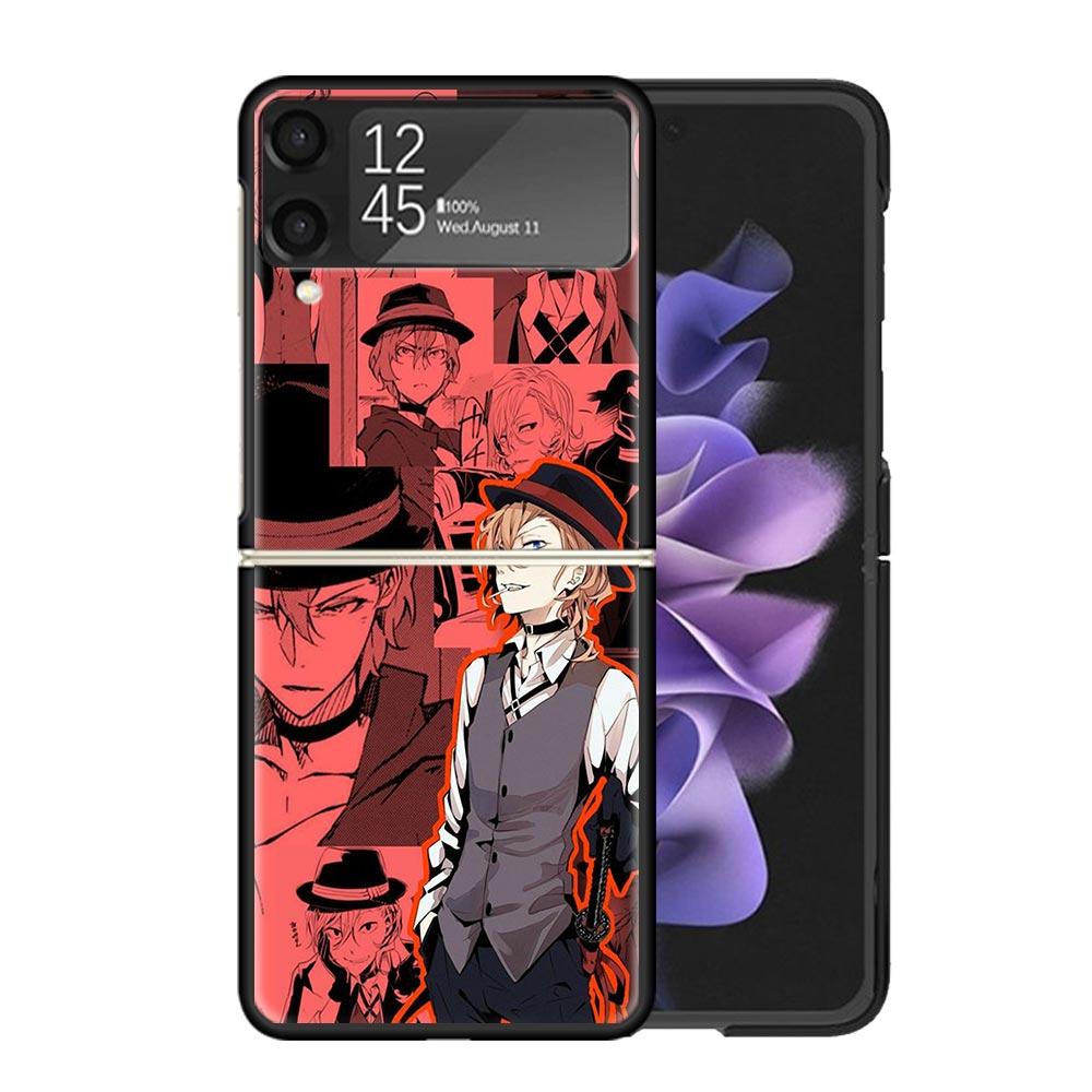Bungo Stray Dogs Manga Clear Phone Case For Samsung Z Flip 7 6 5 4 3 Galaxy ZFlip7 ZFlip6 ZFlip5 ZFlip4 ZFlip3 5G Print Cover Z