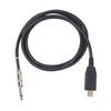 Gold-Plated USB to 6.35mm Electric Guitar Double Shielded Noise Reduction Cable