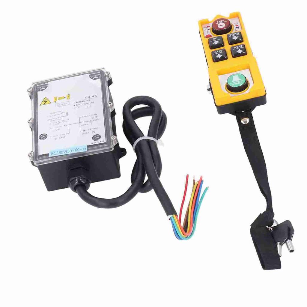 AC380V 100m Drahtlose Kran Fernbedienung Wasserdichte Anti Herbst Elektrische Industrielle Fernbedienung