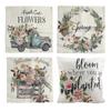 Spring Pillow Covers 18x18 4, Farmhouse Flower Decorations Throw Pillow Covers, Outdoor Home Decor
