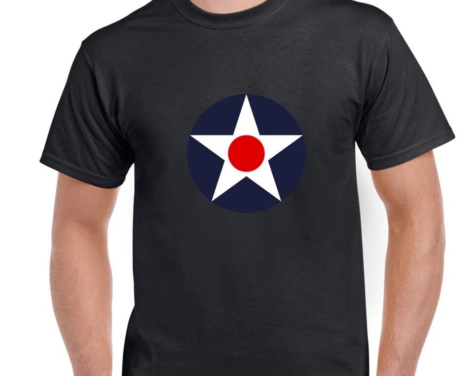 USAAC Roundel T-Shirt United States Army Air Corp 1919-42 Black Tee Shirt 4XL