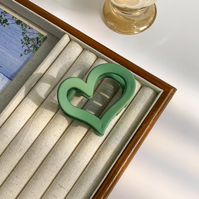 Love Grip Clips Simple Frosted Grab Hair Clip Women Small Matte Nonslip Gripping Spoon Hairpin Girls Hair Accessories