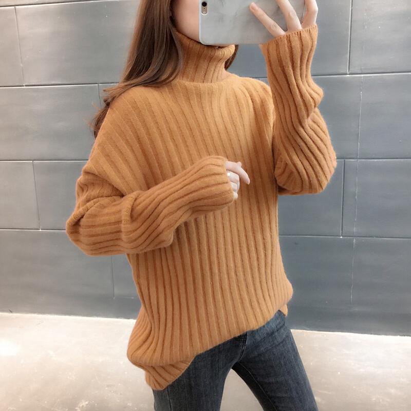 

Firstview Women s Casual Long-Sleeve Turtleneck Sweater F