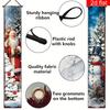 Merry Christmas Couplet Banner Santa Claus Snowman 1 Pair Polyester Indoor Outdoor Decor