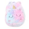 Cute Cartoon Backpack Soft Plush Toy Backpack Compact Schoolbag with   Strap for Girls Kids Toddlers