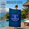 Fc Crest Design Printed Microfiber Beach Towel, Soft And Absorbent, Quick-Dry, Ideal for Summer Travel, Beach Essential, Swimming Pool