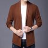 Men's Spring & Autumn Knit Cardigan Jacket - Single-Button Business Casual Top