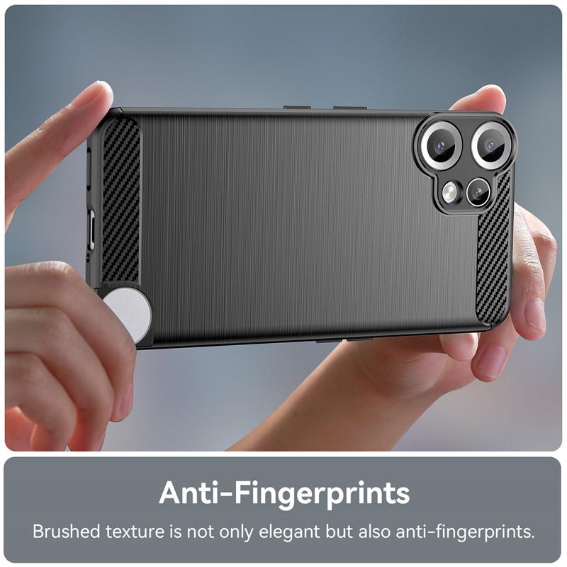 For Nothing CMF Phone 2 Pro Case For Nothing CMF Phone 1 2 Pro Cover Carbon Fiber Shockproof Silicone Bumper For CMF Phone 1