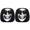2Pcs Stretchy Headrests Sleeve Washable Scary Print Headrest Protector Elastic Spooky Headrests Cover for Auto/Vehicle/Truck/SUV
