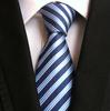 8cm Polyester Striped Men's Tie for Professional Business Attire