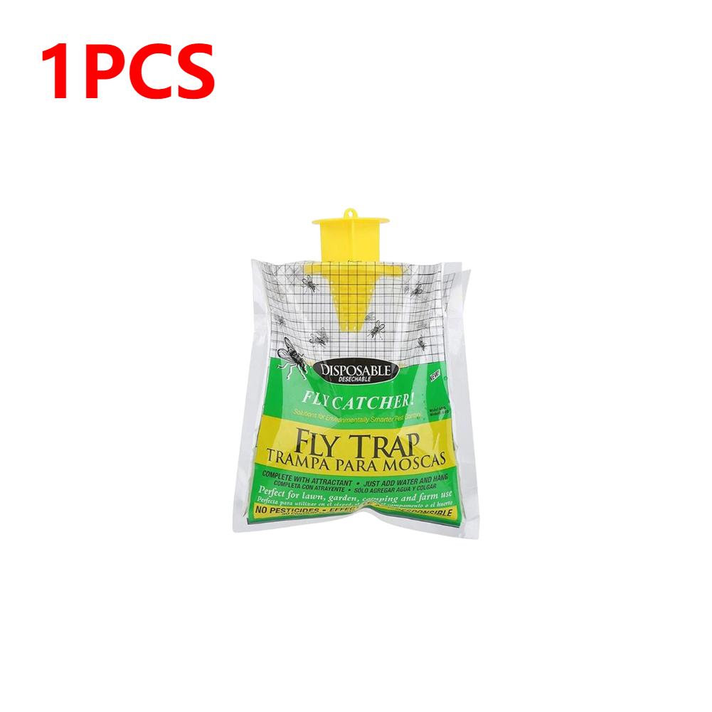 

1/3/5Pcs Fly Trap Hanging Insect Fly Attract Catcher Disposable Fly Catcher Bag Non Toxic Pest Control Bug Trap Bag Without Bait