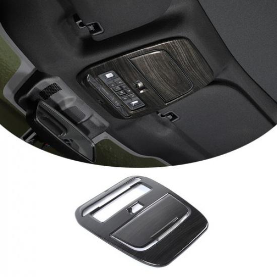Car Front Roof Reading Light Lamp Panel Cover Trim For Ford F150 21+ Black Wood