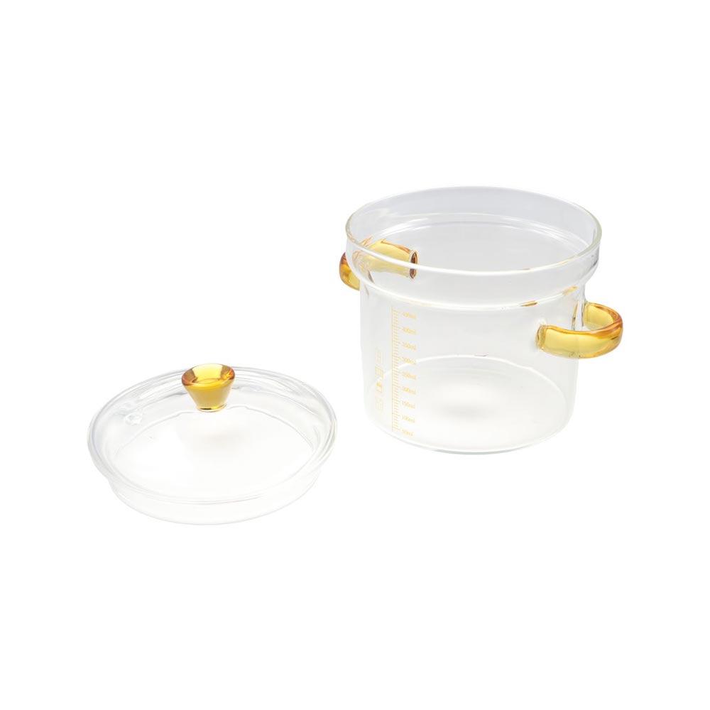Explosion-proof Soup Pot Thickened Glass Stockpot Salad Bowl   Cooking