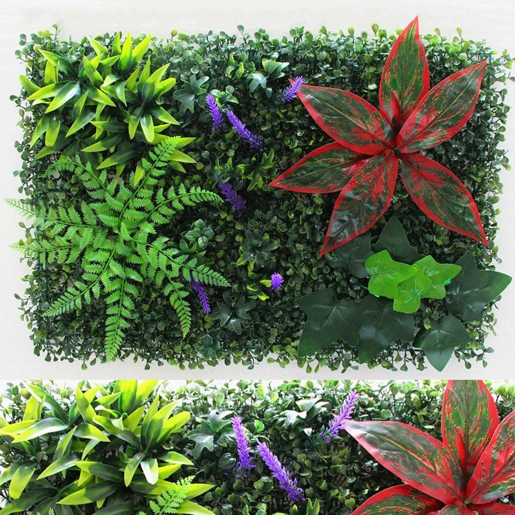 40x60CM Umělé rostliny nástěnný panel Realistické Falešná zeleň Tráva Dekorace na zeď Dekorace pozadí Vnitřní Venkovní Zahrada Soukromí Záhradní plot Živý plot Zástěna