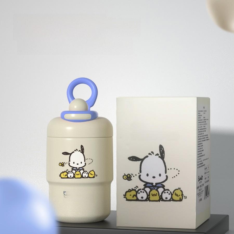 Chibi Marukochan Niedliche Isolierflasche mit auslaufsicherem Deckel für Büro und Reise