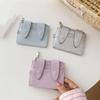 Cute Bunny Ear Card Holder Eco-friendly PU Leather Multi Card Slots Thin Pocket Wallet for School Use