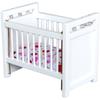 Dollhouses Crib Model Realistic Dollhouses Mini Crib Realistic Play Single Realistic 1:12 Model Mini Size Toy