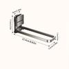 Detachable Towel Rack Space-Saving Rack Compact Design Damage-Free Removal Easy Installation Moisture-Resistant Material