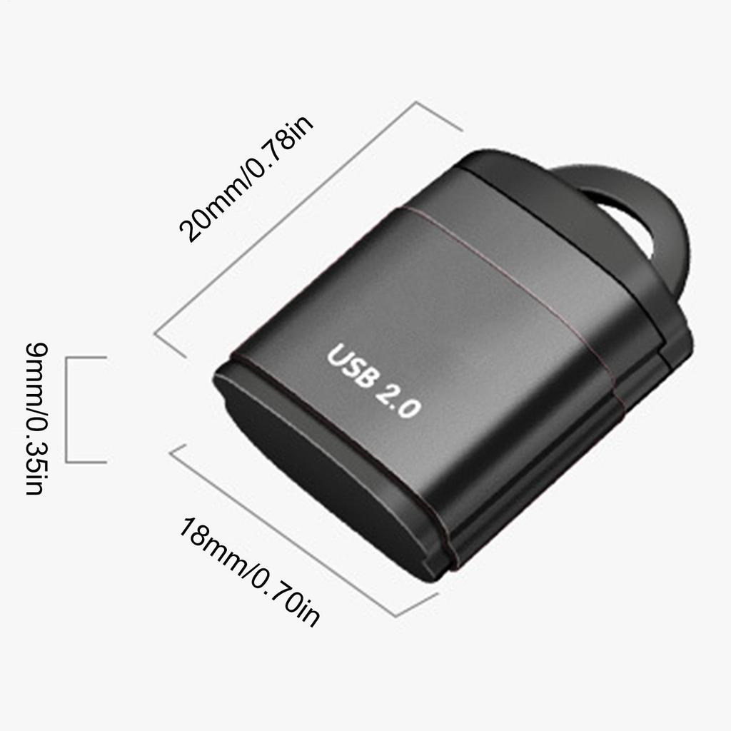 USB Compact Flash Card Reader Fast Data Transfer Portable Adapter Mini Memory Card Reader Plug And Play Device For Computer