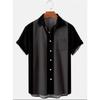 New summer casual hot sale D printing short-sleeved shirt Hawaiian shirt men's vacation seaside source
