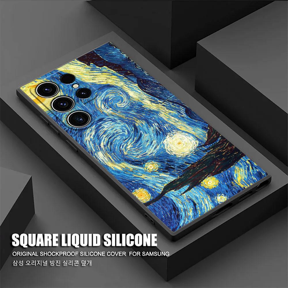 Van Gogh Starry Night Cafe Terrace Phone Case For Samsung Galaxy S26 Ultra S25 FE S24 S23 S21 Ultra S20 FE S22 S26 Plus 5G Cover