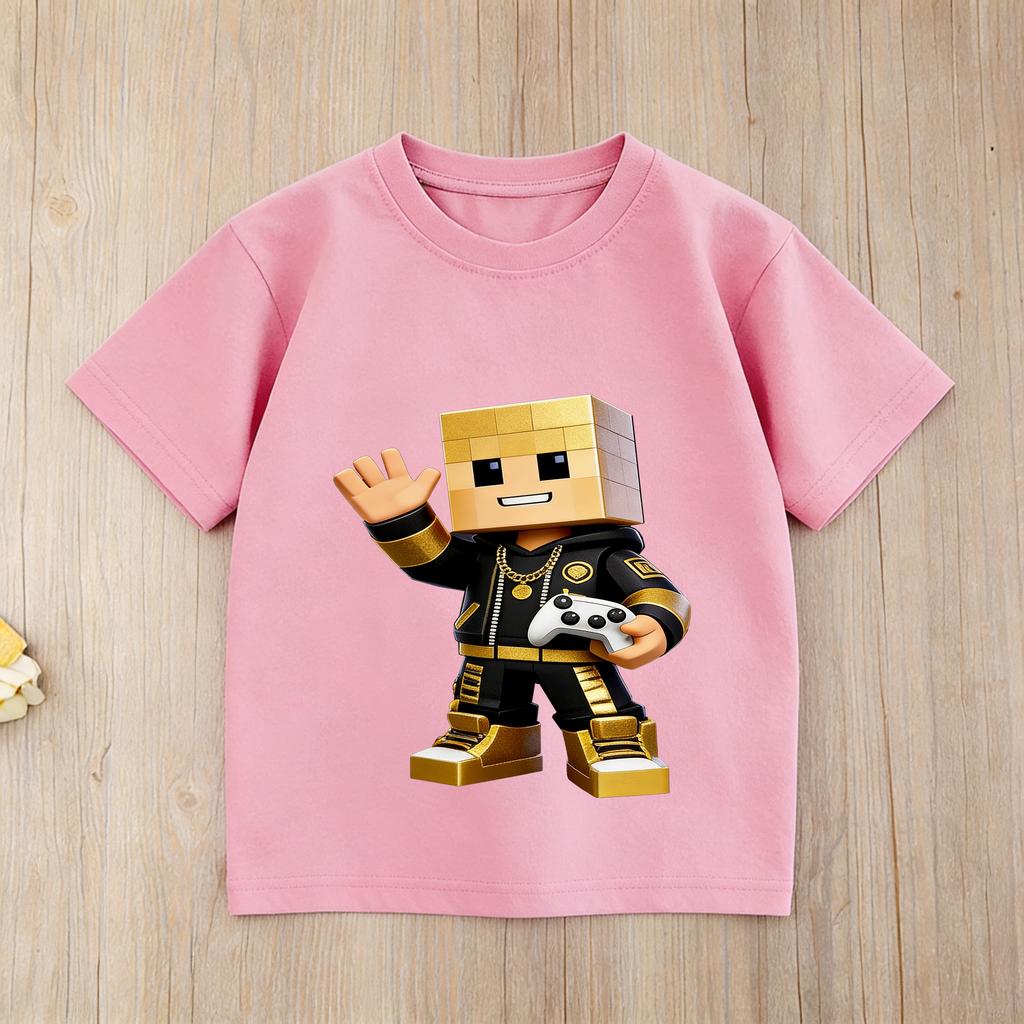 Roblox Team Characters Kids TShirt 3D Print Game Inspired Casual Daily Wear Tops for Children
