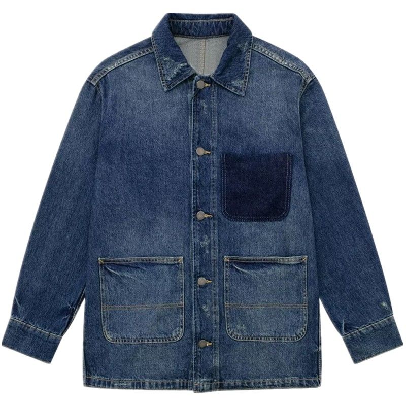 

Fashion Style 2023 Summer New Fashion Women s Pocket Decoration Denim Shirt Jacket 7223057 400 As shown in the figure L