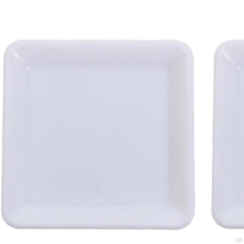 5 Pieces 1:12 Dollhouse Miniature Dish Tray Mini Food Plates Tableware Dessert