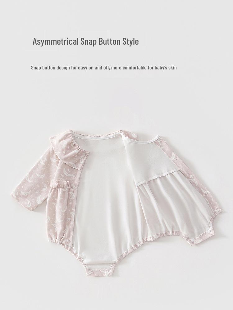 Neugeborenen Prinzessin Strampler für Mädchen, Frühling/Herbst, Einteiler, Reine Baumwolle, Klasse A, Größe 59
