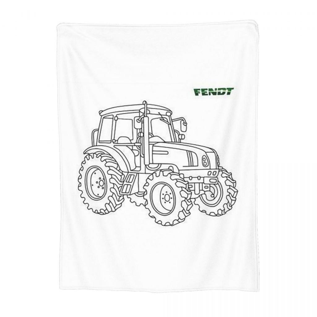 Fendt Tractor Blanket Soft Warm Flannel Throw Blanket Bedspread for Bed Living room Picnic Travel Home Sofa