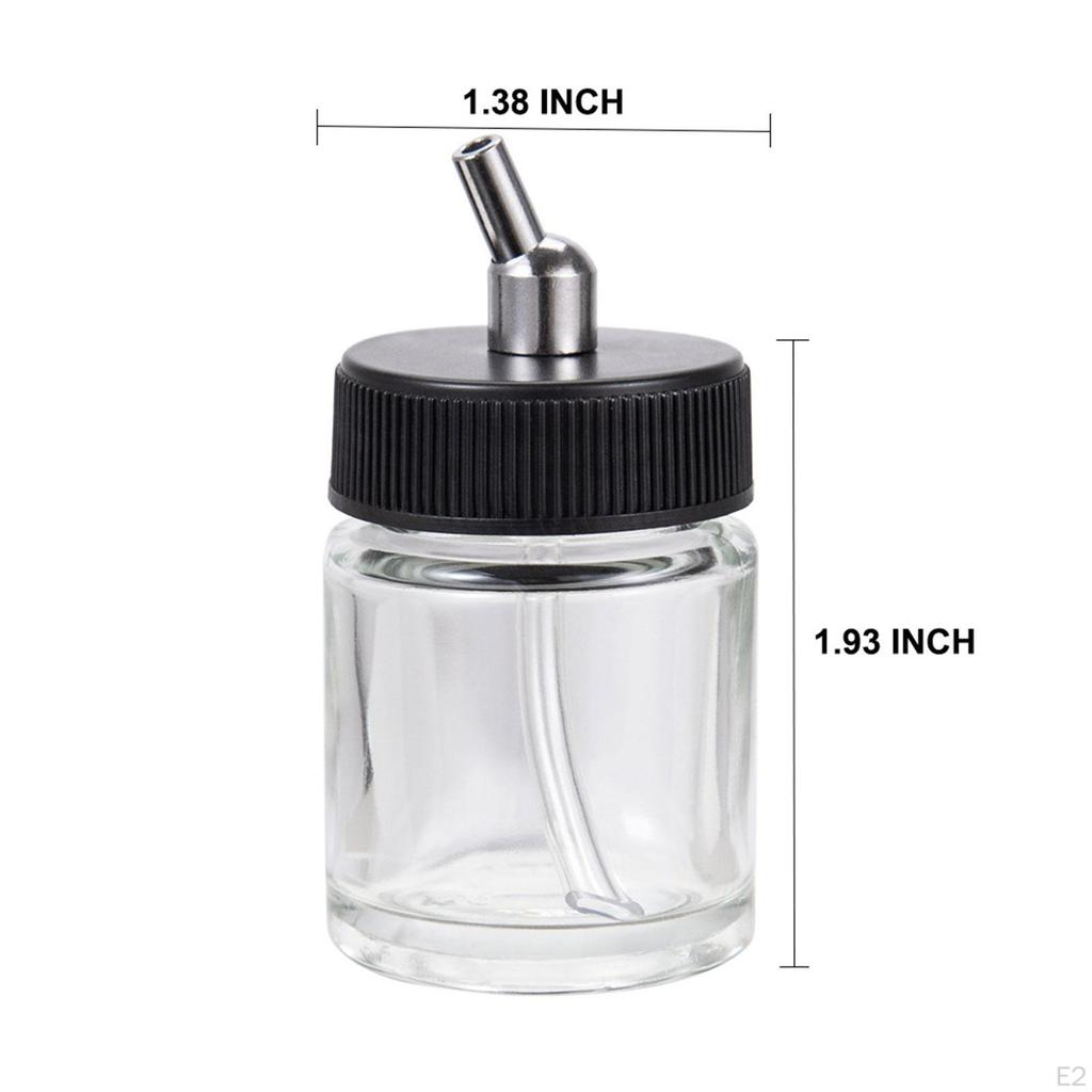 10 Pieces Airbrush Bottles Glass Sturdy Practical Easy to Clean Durability Accessory Premium