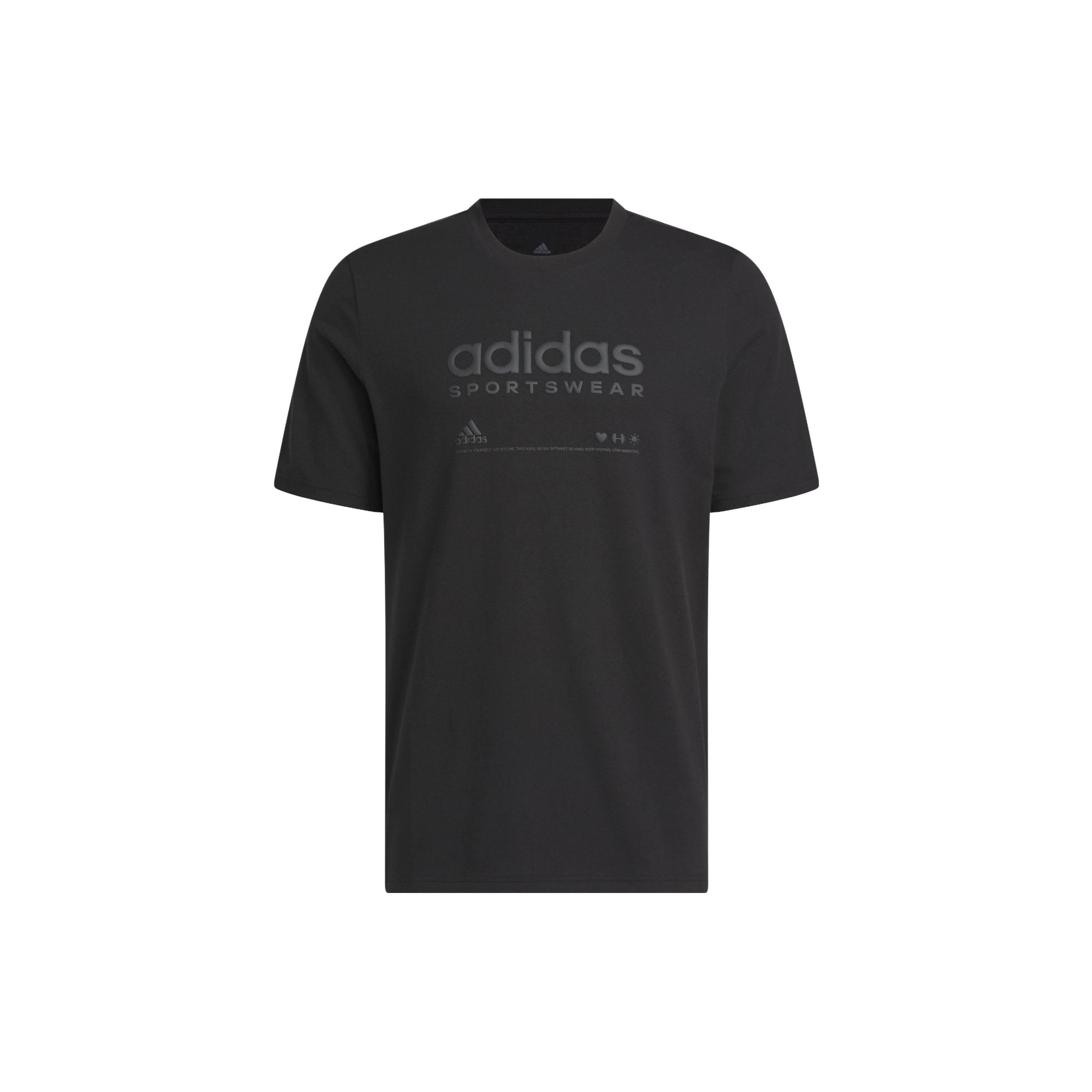 adidas Lounge Graphic T-shirt  Black  Men s H49669 S