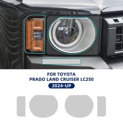 For TOYOTA Prado Land Cruiser LC250 2024 2025 Headlight Rearview A B Pillars TPU Protection Film Anti-scratch Pre-cut Clear PPF