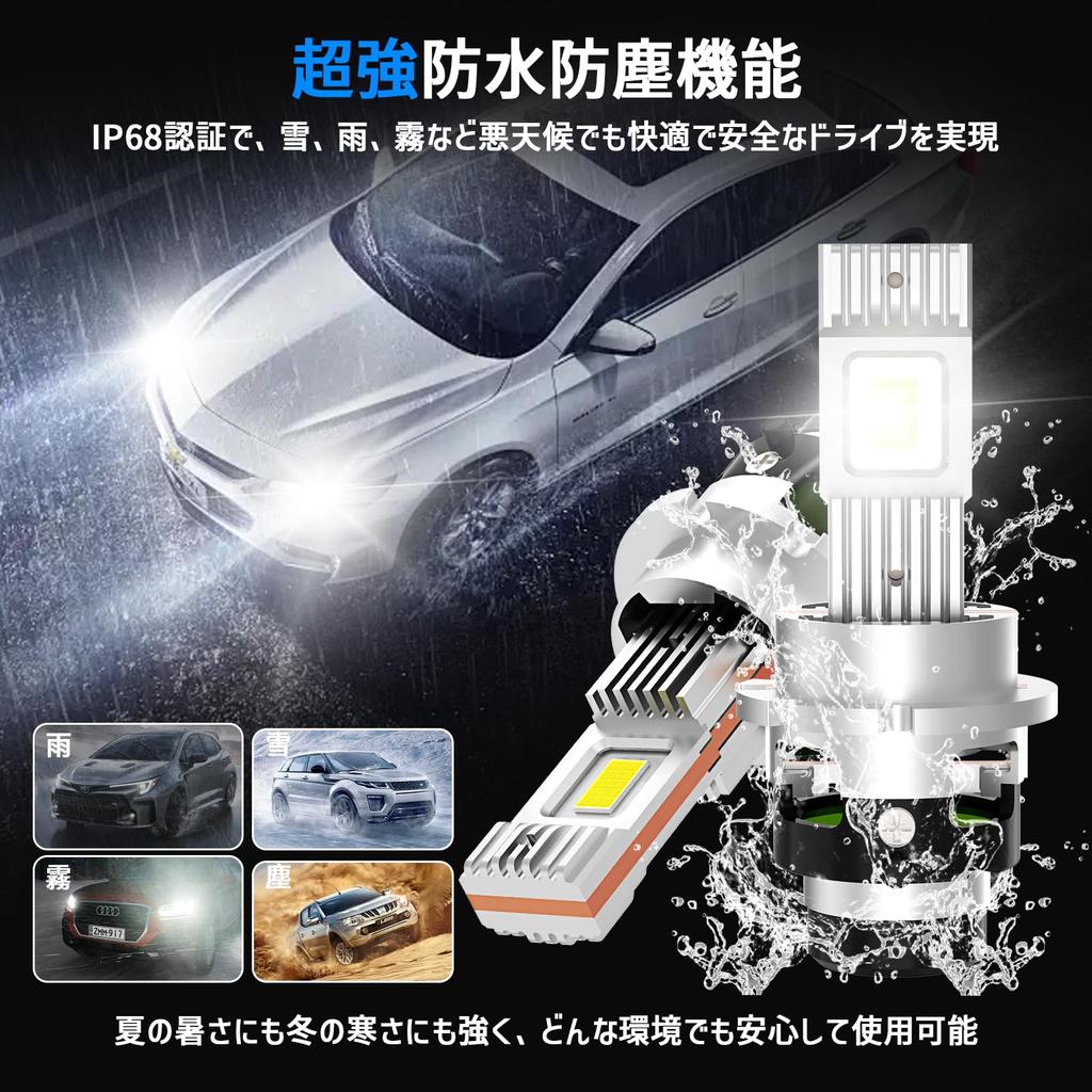 BLUESEATEC D2S LED Reflektor, 26 000 Lumenów, Wysoka Jasność, 6 000 K Biały, 35 W x