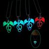 Punk Style Halloween Necklaces Dragon Hip Hop Neck Chains Luminous Pendant Necklace  Party