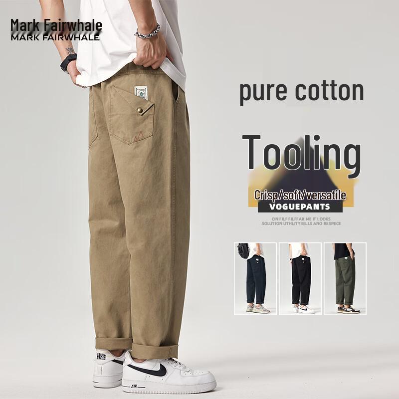 

Mark Fairwhale Men s 2025 Loose Straight Cargo Pants XL