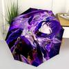 Purple Mage, Fantasy Sorcerer- Automatic Opening and Closing, 8-rib Structure Portable Umbrella, Suitable for Men and Women In All Seasons -