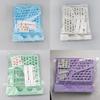 Metal Book Stand Partitions With Decor Stickers Student Office Document Book Holder Desk Organizer