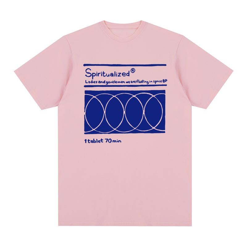 Spiritualized T-Shirt 90er Spacemen Rockband Baumwolle im Weltraum schwebend Herren T-Shirt Neu TEE T-SHIRT Damen Tops