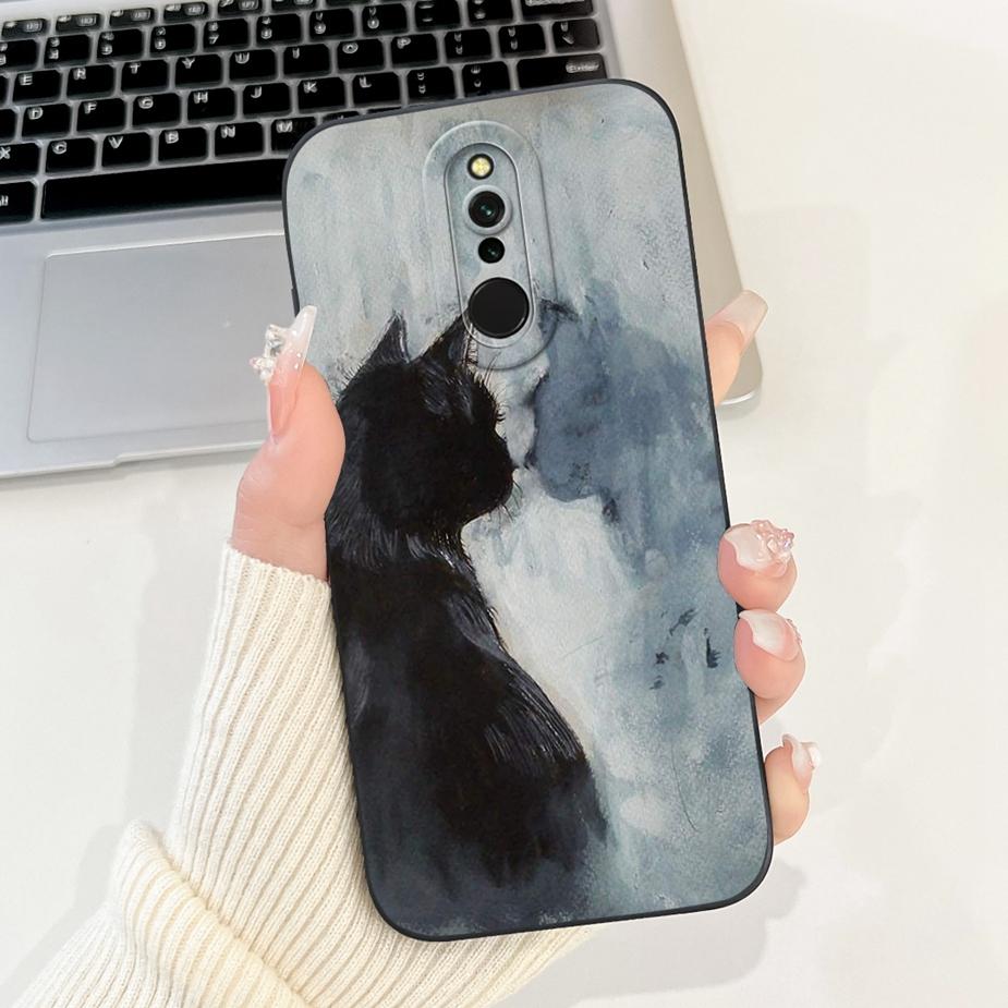 For Xiaomi Redmi 8 Case Redmi8A Cute Happy Cat Cartoon Cover Shockproof Soft TPU Phone Case For Xiaomi Redmi 8A 8 Redmi8 A Shell
