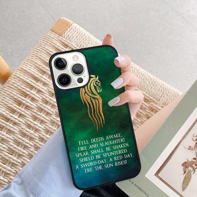 Rider of Rohan Phone Case For iPhone 16 15 14 Plus XR XS 11 12 13 Pro Max Soft Bumper Shell Cover Coque