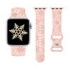 Christmas Strap For Apple Watch Bands 49mm 46mm 45mm 44mm 42 40mm Engraved Bracelet Correa IWatch Series 11 10 SE 9 8 7 Ultra2 3