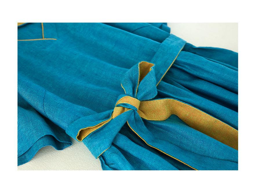 Artistic Ethnic Style Cotton-Linen Dress, Summer 2026 Edition