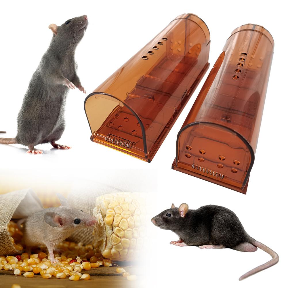 1PCS Plastic Mousetrap Bedroom Kitchen Warehouse Mousetrap With Handle Easily Catch Rats High Sensitive Pedal Trap