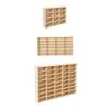 Wooden Storage Divider Box Showcase Organizer Cabinet Display Box for Doll Personal Collectibles Action Figures Tiny Dolls