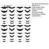 Night Glowing Atmosphere Lights 48Pcs Halloween Bats Wall Decor, LED Light Up Bats, 12 with Remote, Window Clings 6 Sizes 3D Stickers for Indoor Door